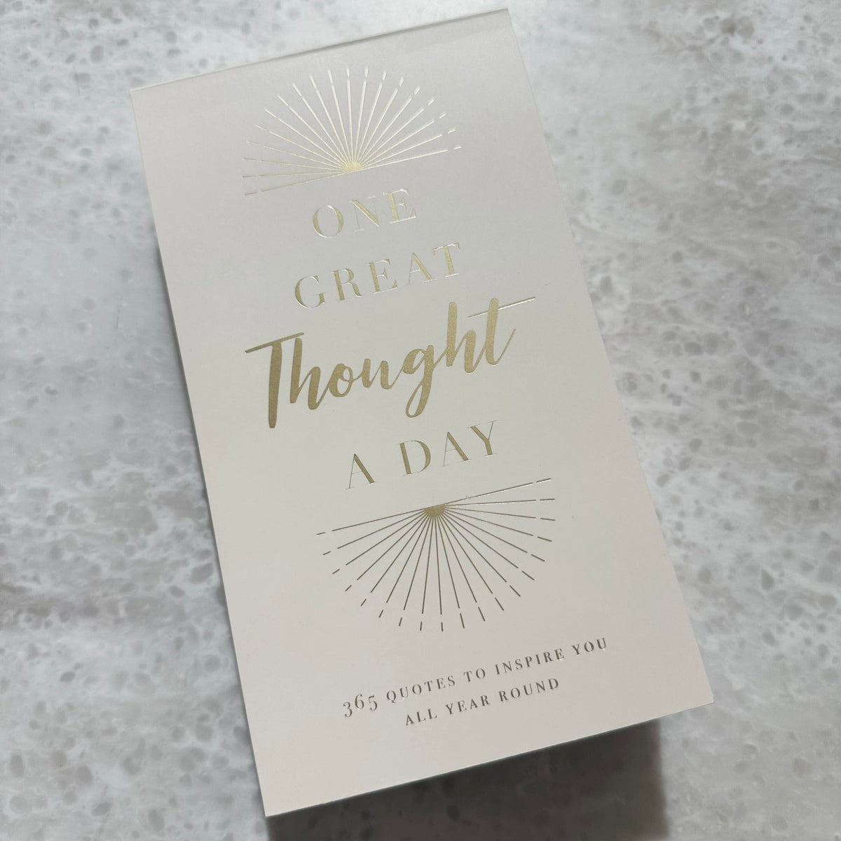 'One Great Thought a Day' Lined Notebook with Quotes