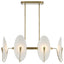Opal Wand 6 Light LED Pendant