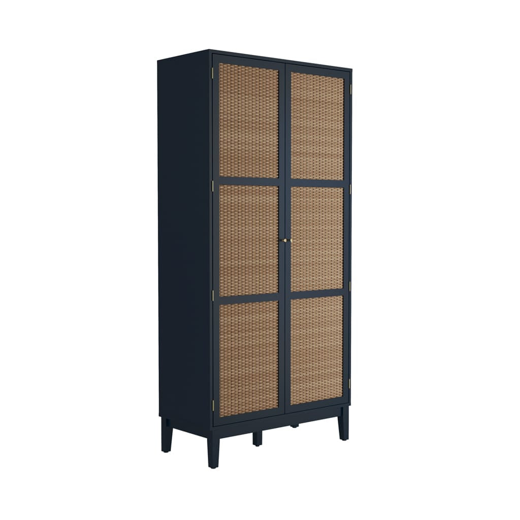 OTI Bedroom Bordeaux Berlin Blue 2 Door Wardrobe House of Isabella UK