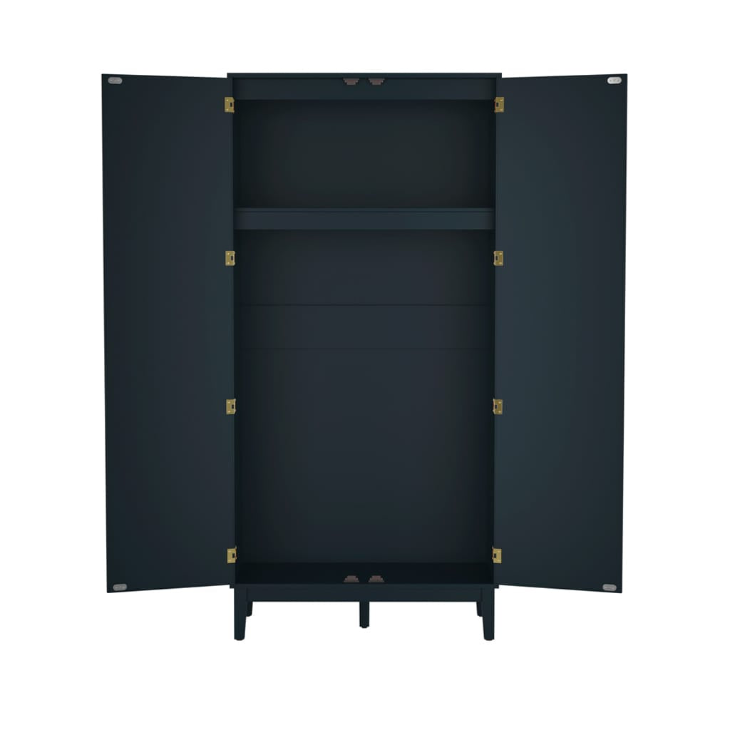 OTI Bedroom Bordeaux Berlin Blue 2 Door Wardrobe House of Isabella UK