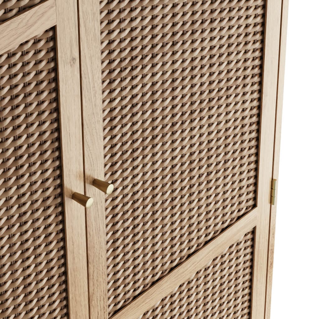 OTI Bedroom Bordeaux Oak 2 Door Wardrobe House of Isabella UK