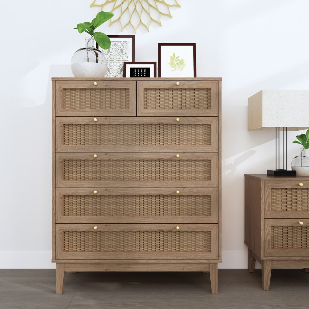 OTI Bedroom Bordeaux Oak Chest of Drawers House of Isabella UK