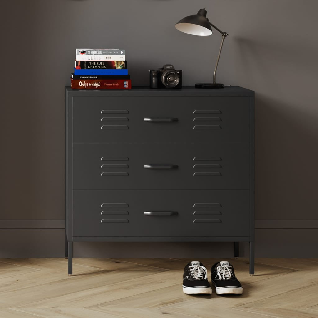 OTI Bedroom Caleb Black Chest House of Isabella UK