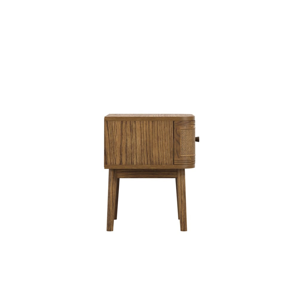 OTI Bedroom Callie Smoked Bedside Cabinet House of Isabella UK