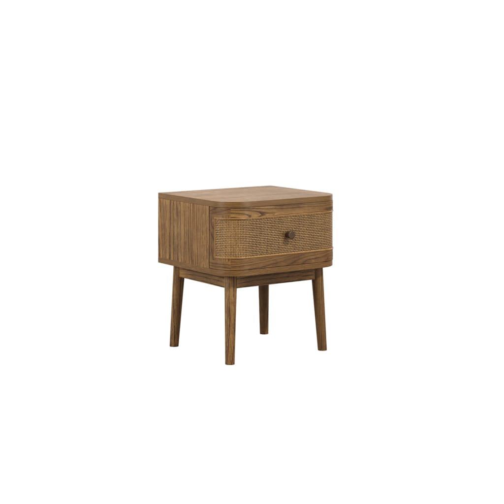 OTI Bedroom Callie Smoked Bedside Cabinet House of Isabella UK
