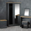 OTI Bedroom Devon Charcoal Double Sliding Wardrobe House of Isabella UK