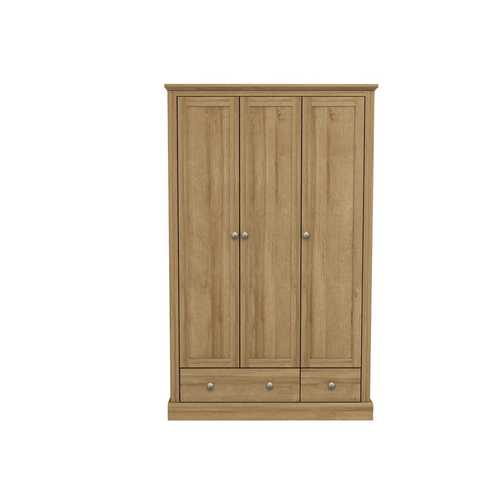OTI Bedroom Devon Charcoal Double Wardrobe House of Isabella UK