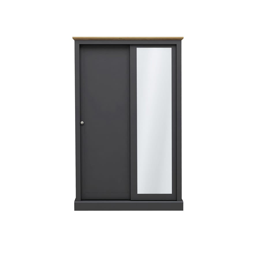 OTI Bedroom Devon Charcoal Triple Sliding Wardrobe House of Isabella UK
