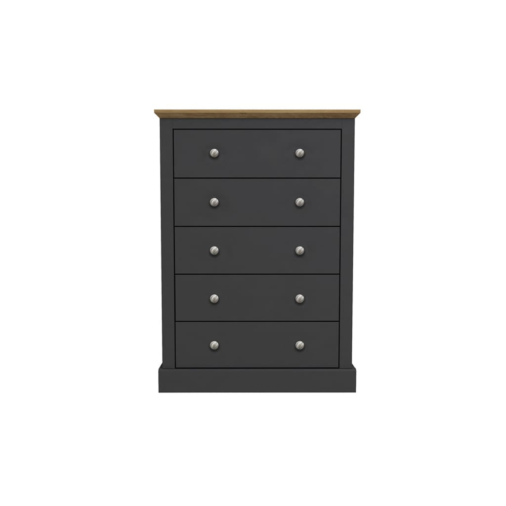 OTI Bedroom Devon Charcoal Triple Wardrobe House of Isabella UK