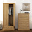 OTI Bedroom Devon Oak Double Wardrobe House of Isabella UK