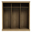 OTI Bedroom Devon Oak Triple Sliding Wardrobe House of Isabella UK