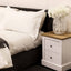 OTI Bedroom Devon White Bedside Cabinet House of Isabella UK