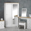 OTI Bedroom Devon White Double Sliding Wardrobe House of Isabella UK