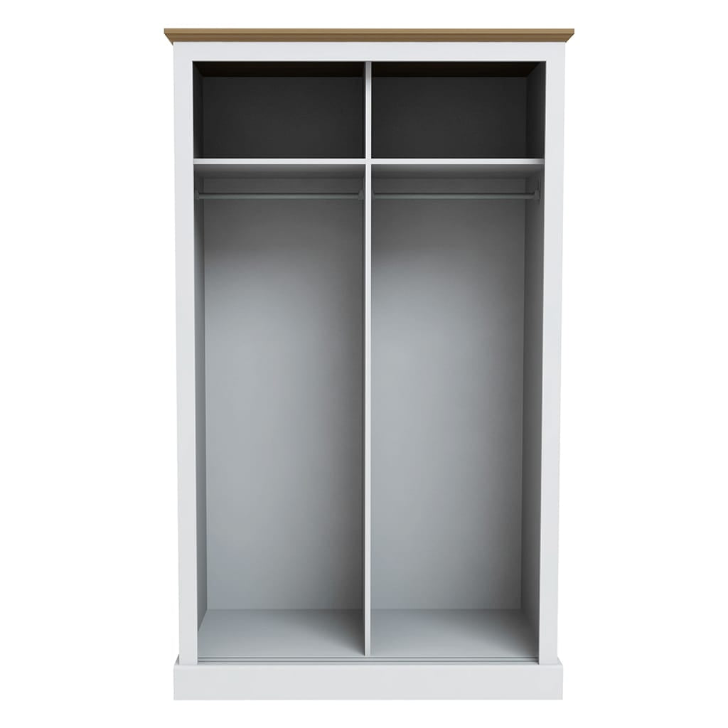 OTI Bedroom Devon White Double Sliding Wardrobe House of Isabella UK