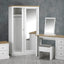 OTI Bedroom Devon White Double Sliding Wardrobe House of Isabella UK