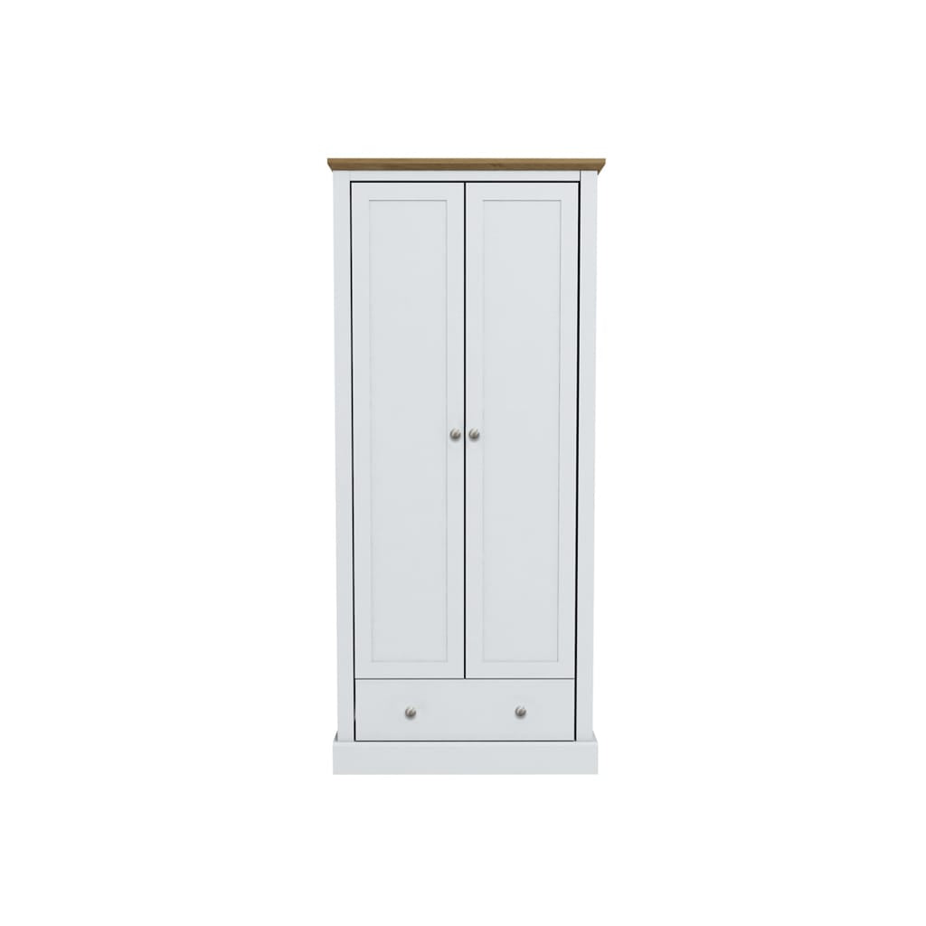 OTI Bedroom Devon White Double Sliding Wardrobe House of Isabella UK