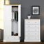 OTI Bedroom Devon White Double Wardrobe House of Isabella UK