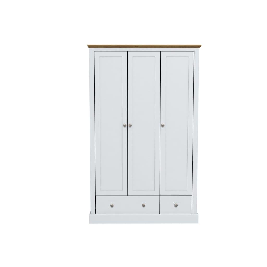 OTI Bedroom Devon White Double Wardrobe House of Isabella UK