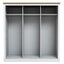 OTI Bedroom Devon White Triple Sliding Wardrobe House of Isabella UK
