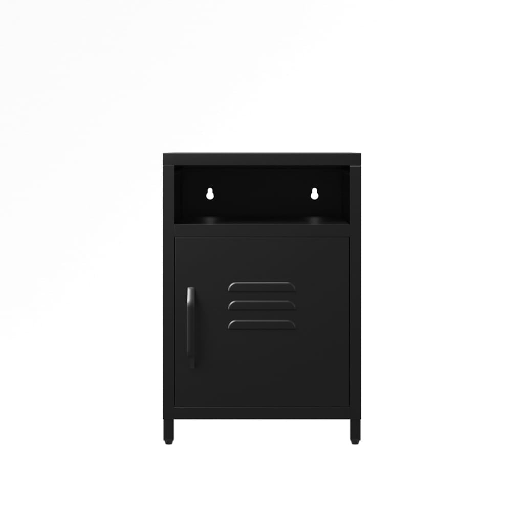 OTI Bedroom Dillon Black Bedside Cabinet House of Isabella UK