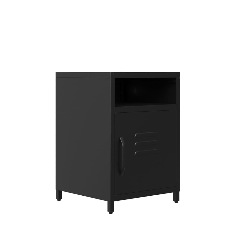 OTI Bedroom Dillon Black Bedside Cabinet House of Isabella UK