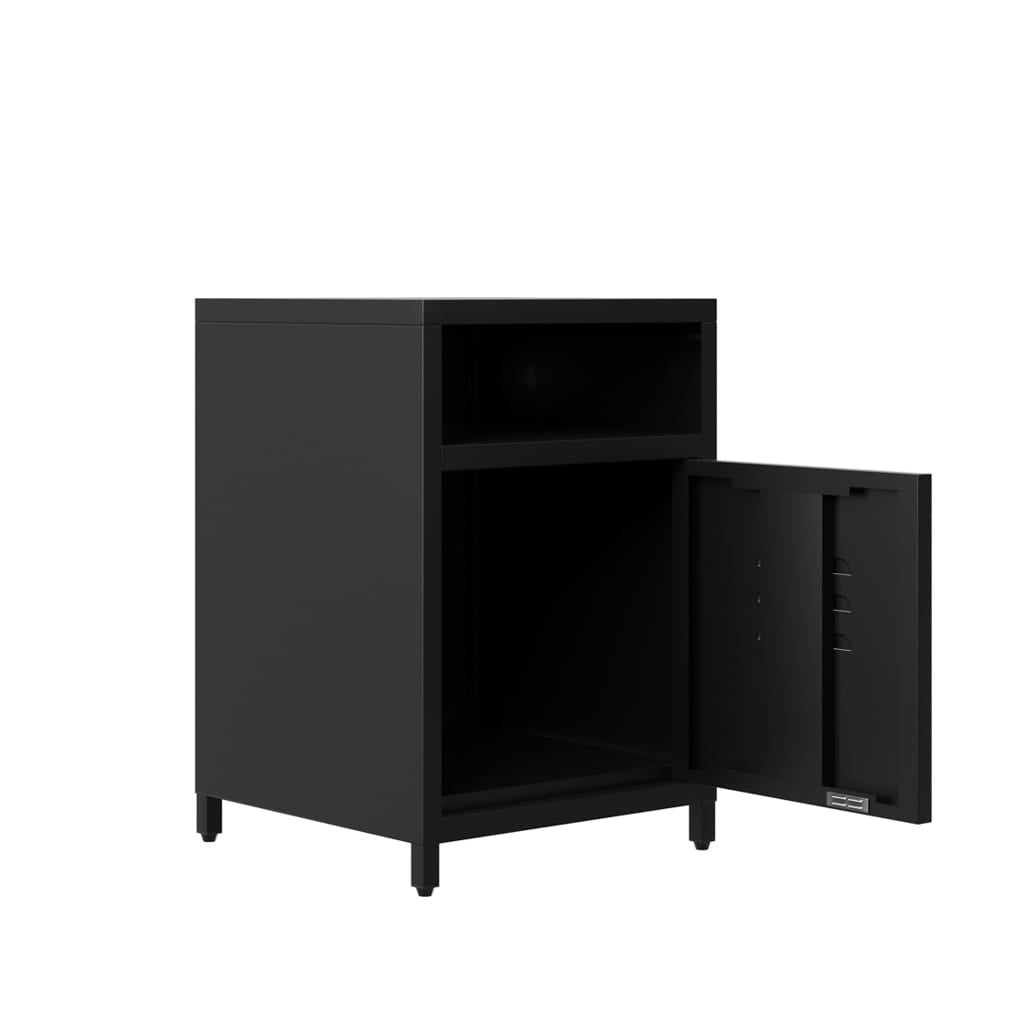 OTI Bedroom Dillon Black Bedside Cabinet House of Isabella UK