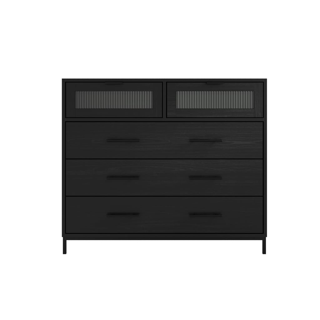 OTI Bedroom Edison Black Chest of Drawers House of Isabella UK