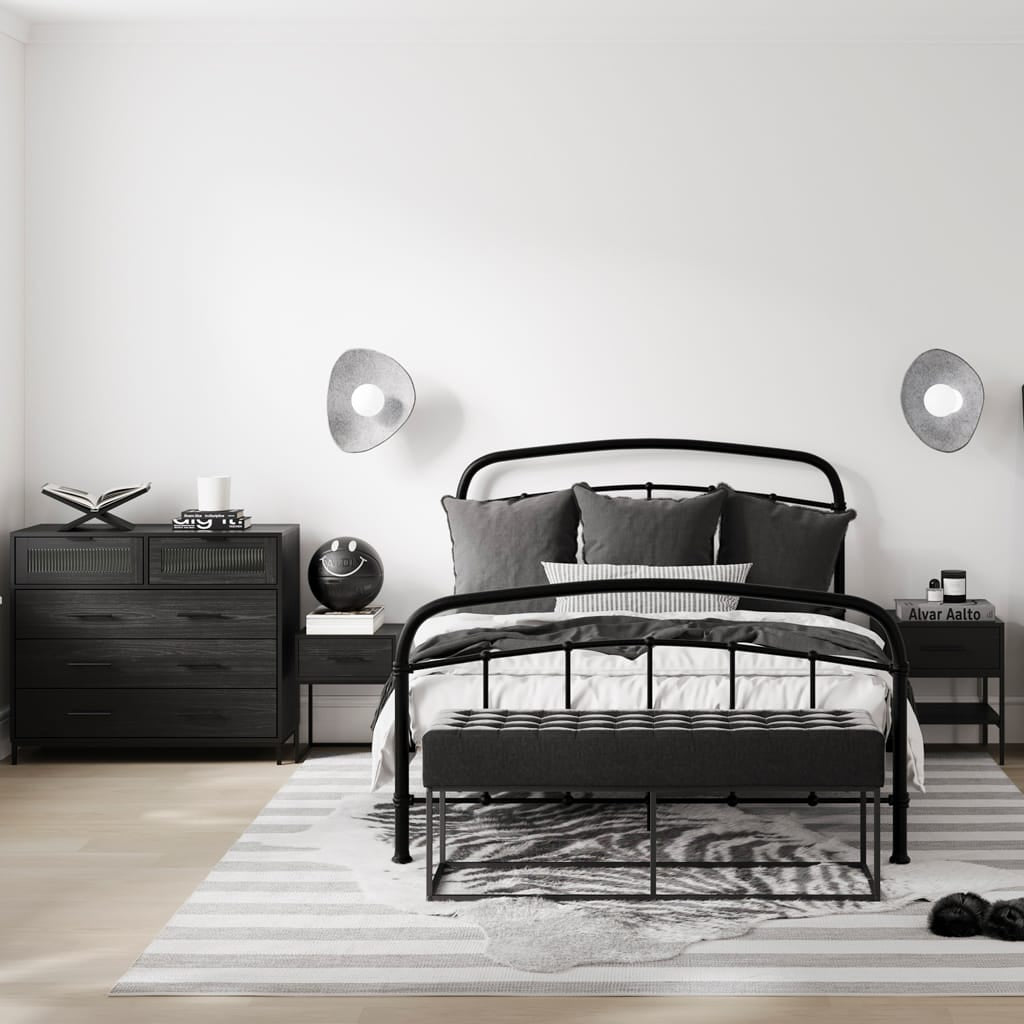 OTI Bedroom Edison Black Chest of Drawers House of Isabella UK