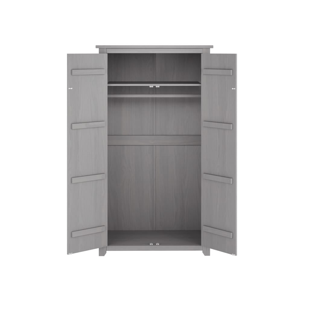 OTI Bedroom Havana Grey 2 Door Wardrobe House of Isabella UK