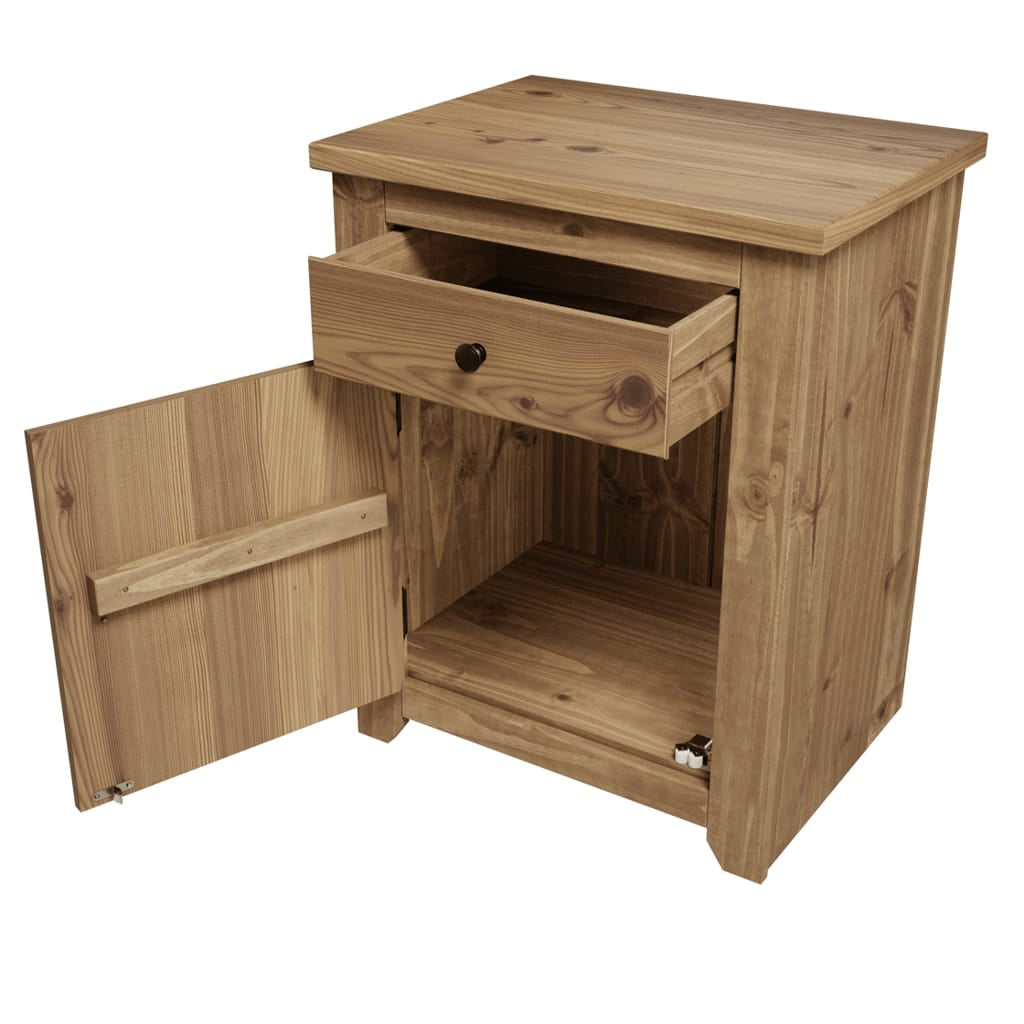 OTI Bedroom Havana Pine Bedside Cabinet House of Isabella UK