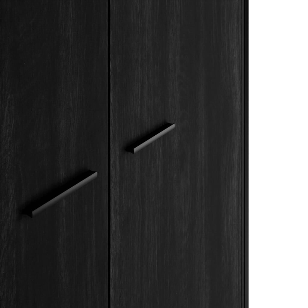 OTI Bedroom Hoxton Black 2 Door Wardrobe House of Isabella UK