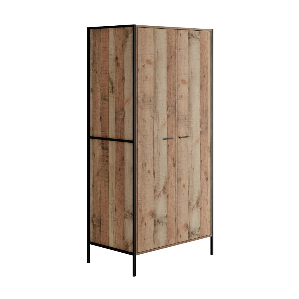 OTI Bedroom Hoxton Distressed Oak Effect 3 Piece Bedroom Set House of Isabella UK