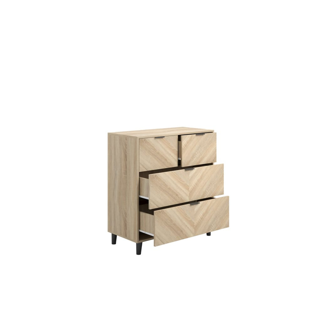 OTI Bedroom Stockholm Chevron Chest of Drawers House of Isabella UK
