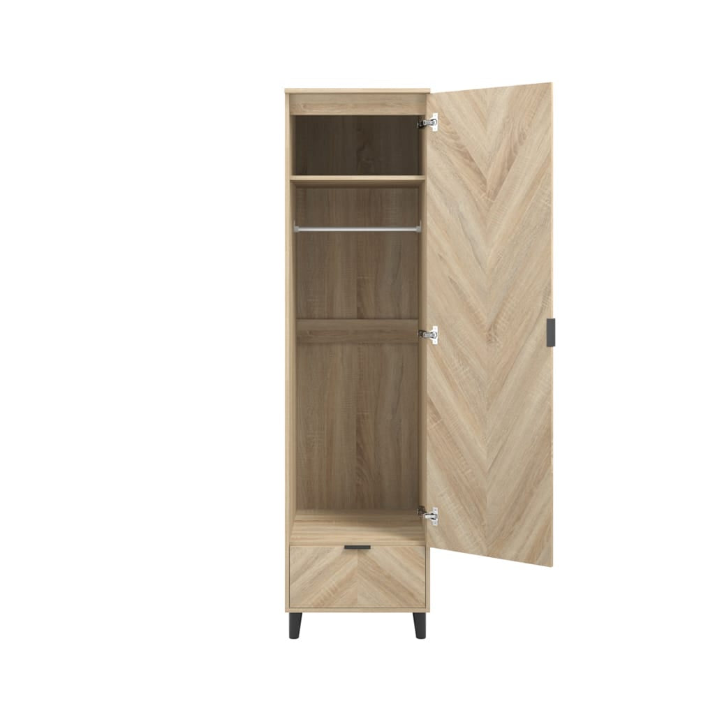 OTI Bedroom Stockholm Chevron Single Wardrobe House of Isabella UK
