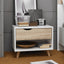 OTI Bedroom Stockholm White-Oak Bedside Cabinet House of Isabella UK