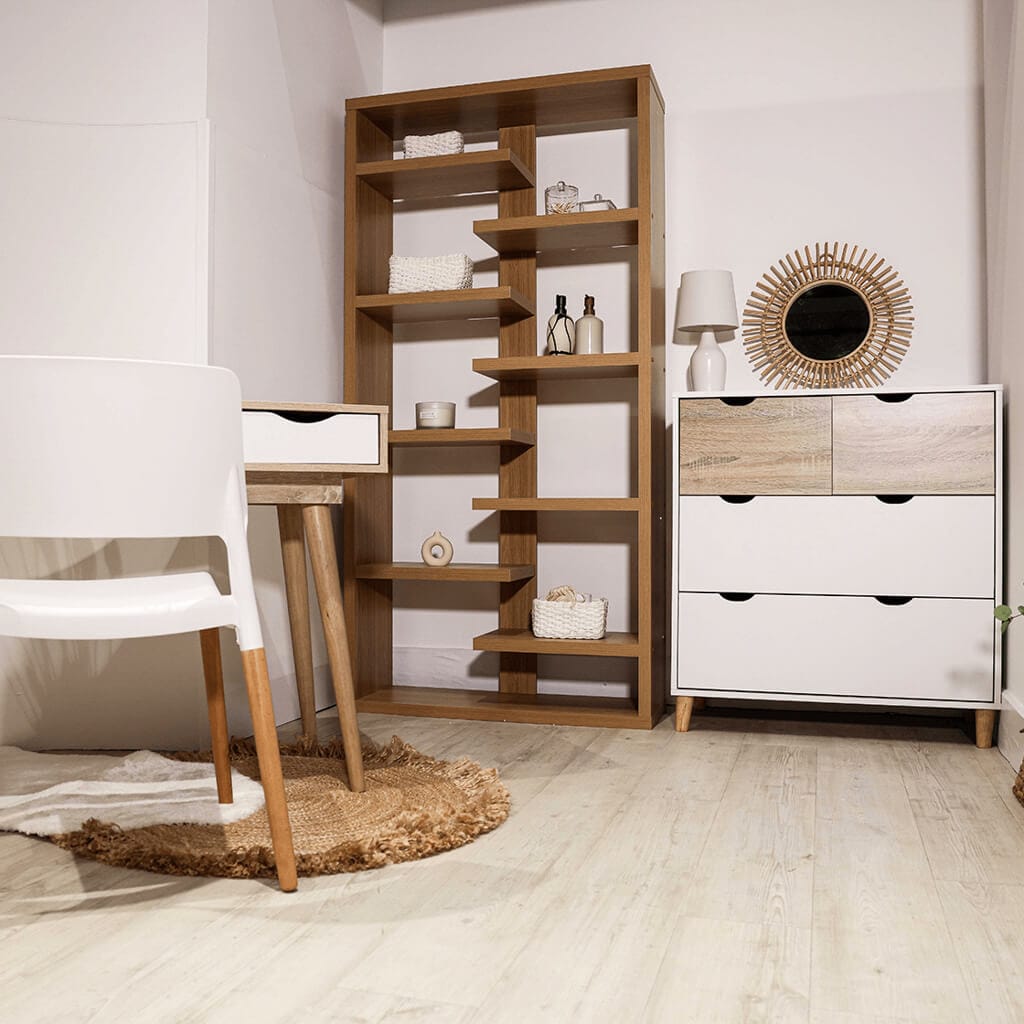 OTI Bedroom Stockholm White-Oak Chest of Drawers House of Isabella UK
