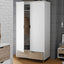 OTI Bedroom Stockholm White-Oak Double Wardrobe House of Isabella UK