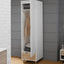 OTI Bedroom Stockholm White-Oak Single Wardrobe House of Isabella UK