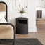 OTI Bedroom Yori Black Bedside Cabinet House of Isabella UK
