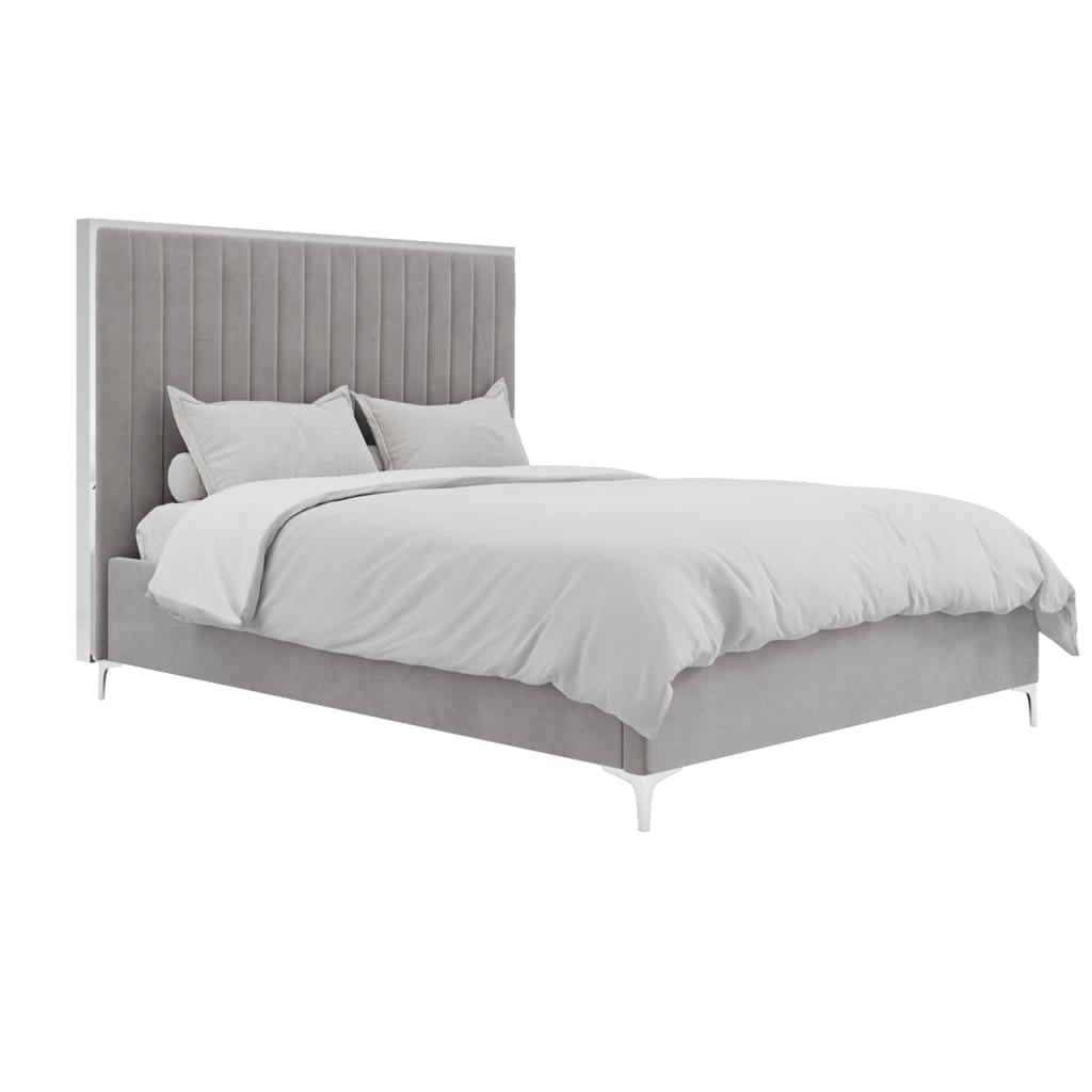 OTI Beds Berkeley Mink Grey King Bed House of Isabella UK