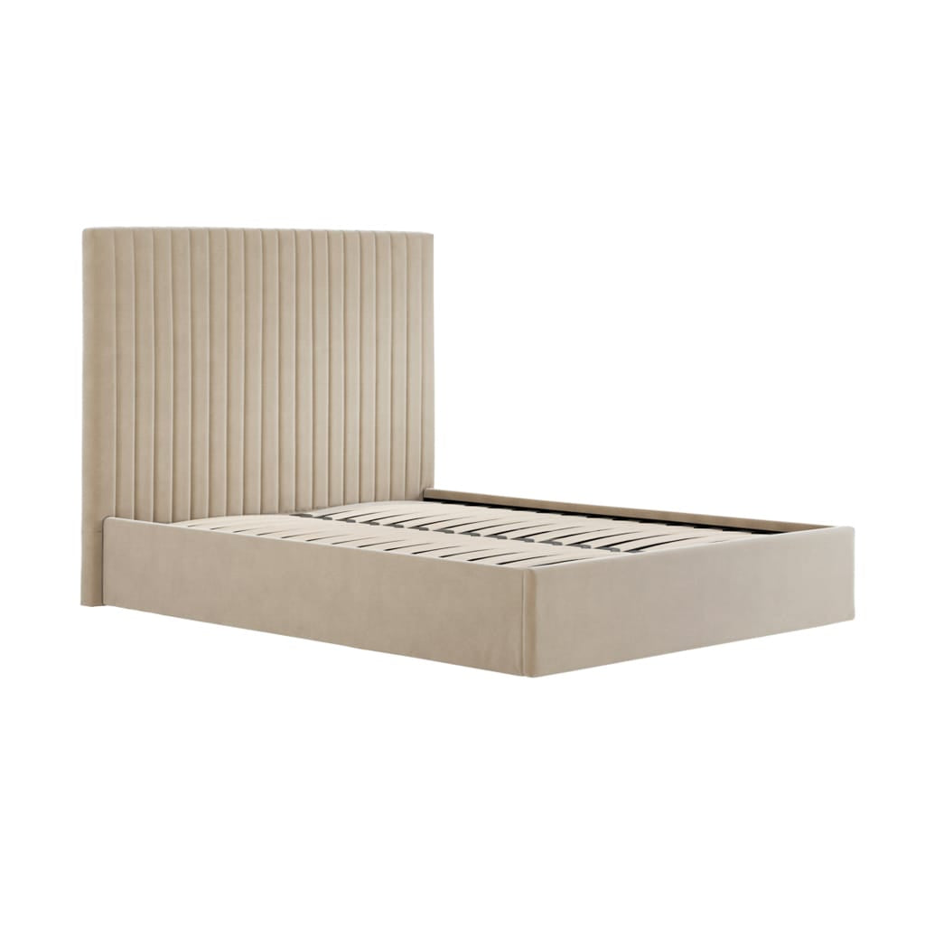 OTI Beds Berlin Beige Tall Double Bed House of Isabella UK