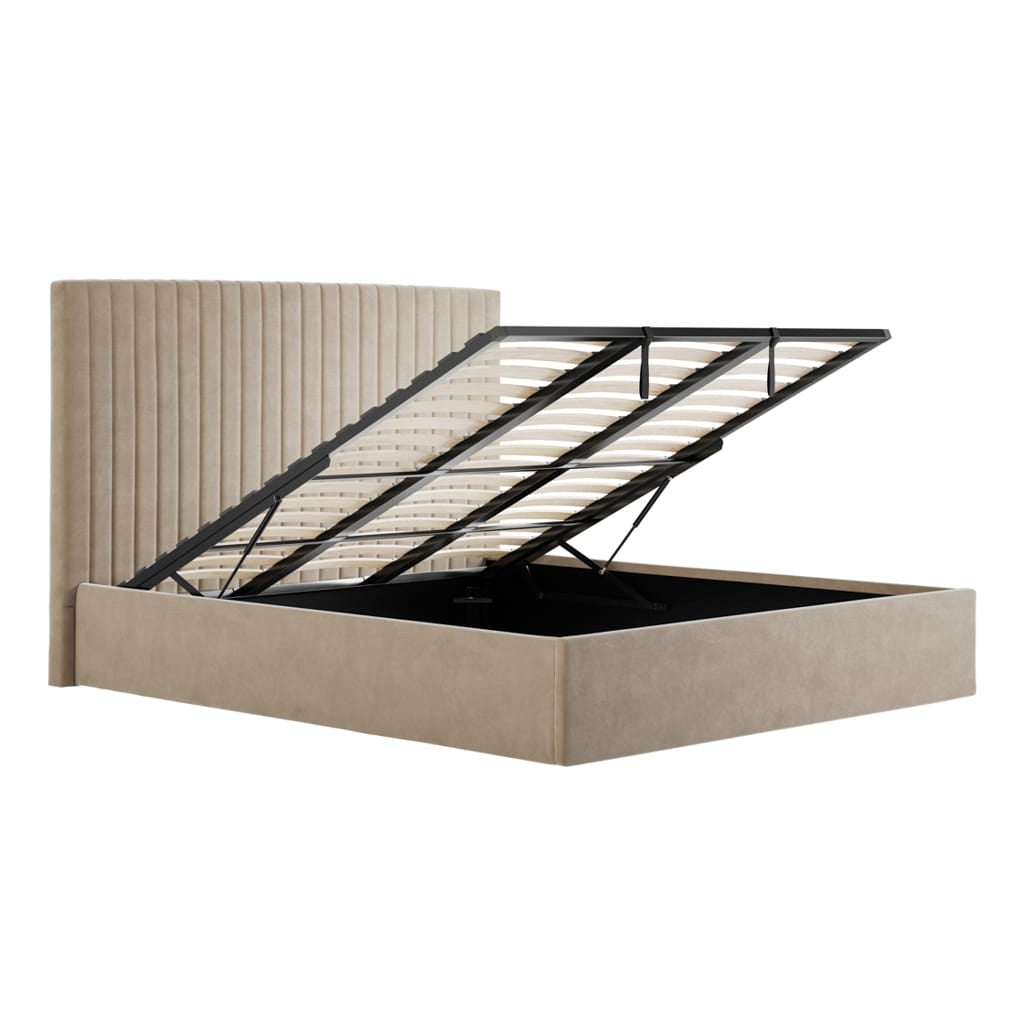 OTI Beds Berlin Beige Tall Super King Bed House of Isabella UK
