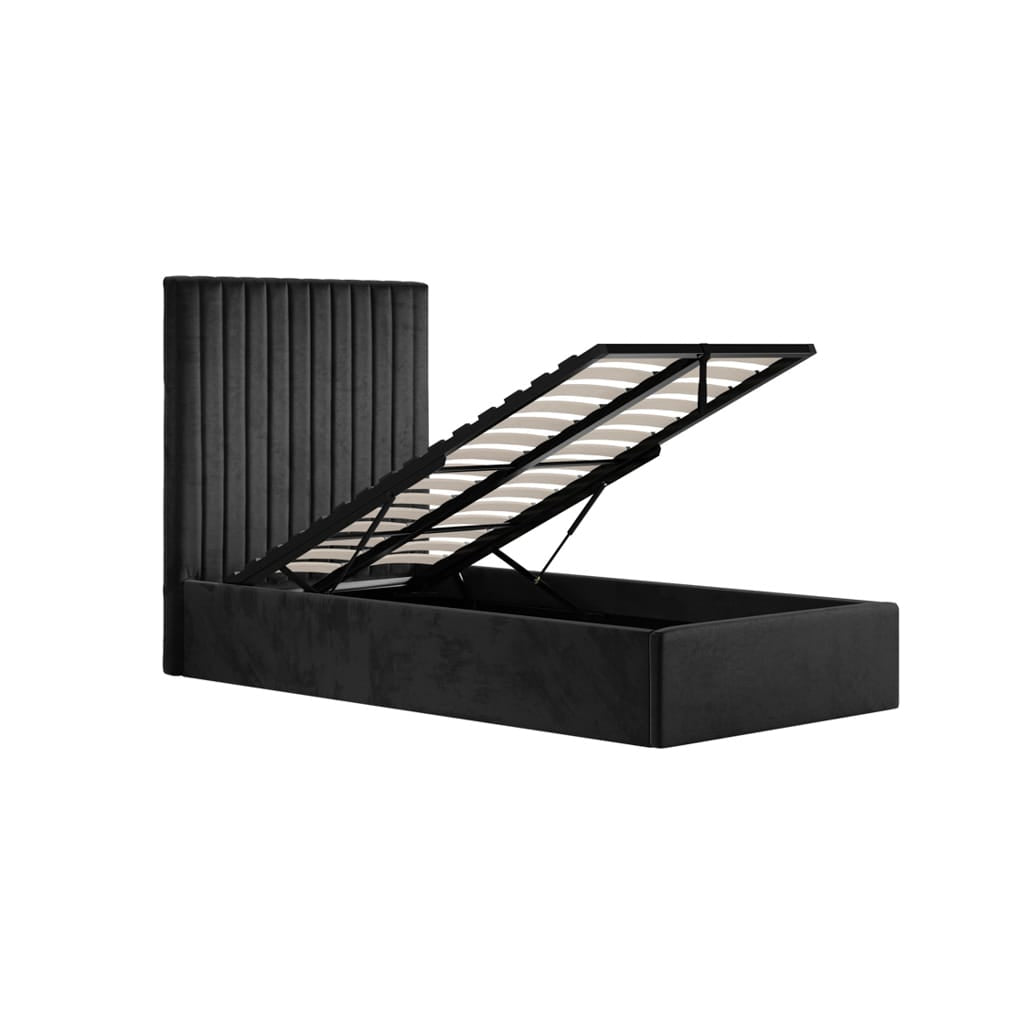 OTI Beds Berlin Black Tall Single Bed House of Isabella UK