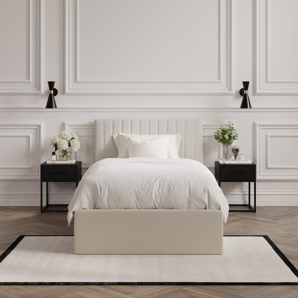 OTI Beds Berlin Milk Single Bed House of Isabella UK