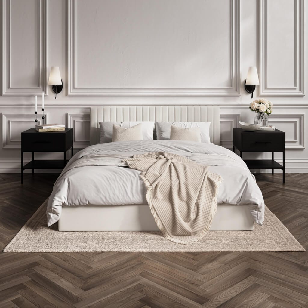 OTI Beds Berlin Milk Super King Bed House of Isabella UK