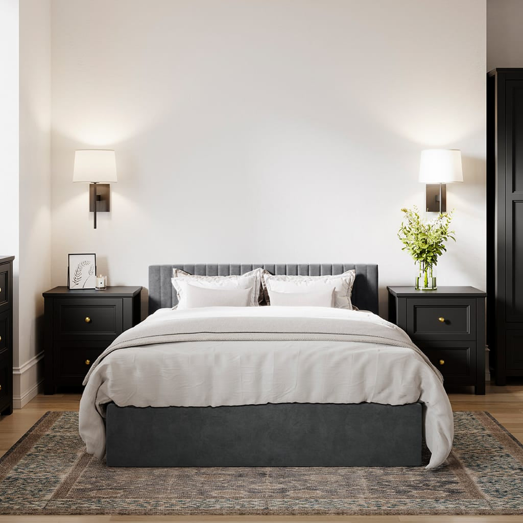 OTI Beds Berlin Silver King Bed House of Isabella UK
