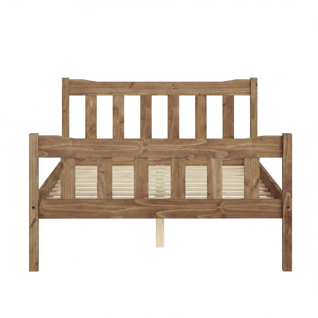 OTI Beds Havana Pine Double Bed House of Isabella UK