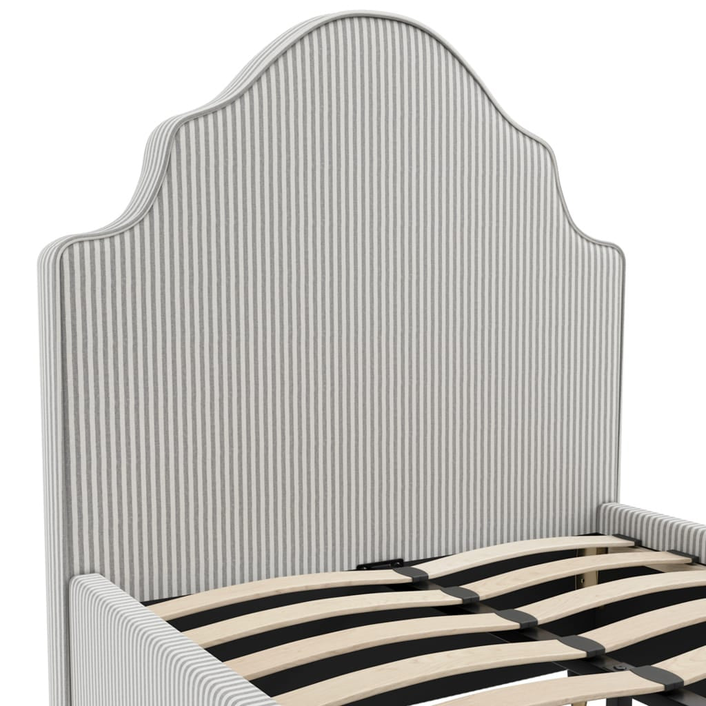 OTI Beds Monterey Grey Thin Stripe Single Bed House of Isabella UK