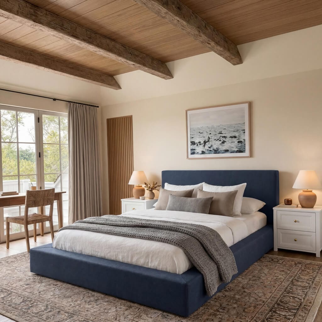 OTI Beds Soho Ink Blue King Bed House of Isabella UK