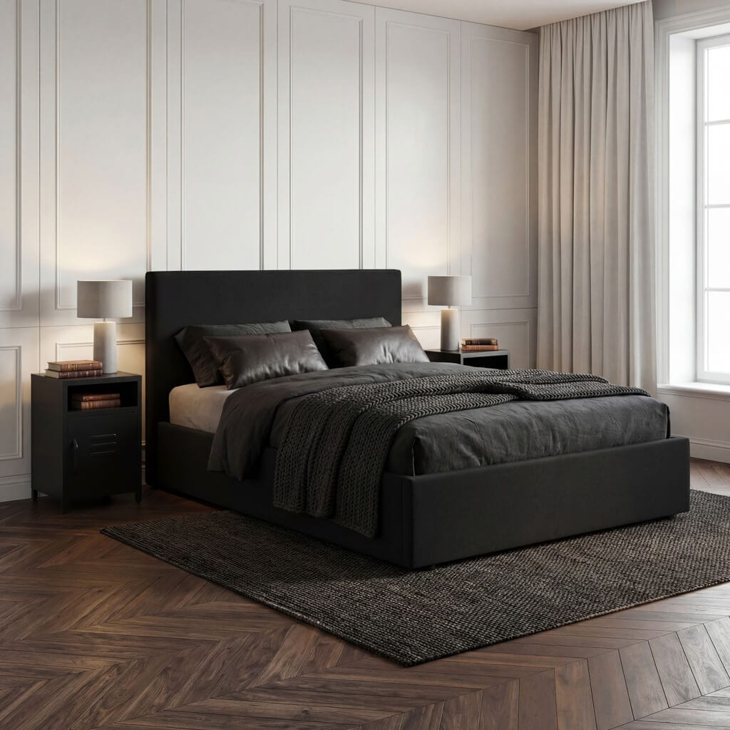 OTI Beds Wilder Onyx King Ottoman Bed House of Isabella UK